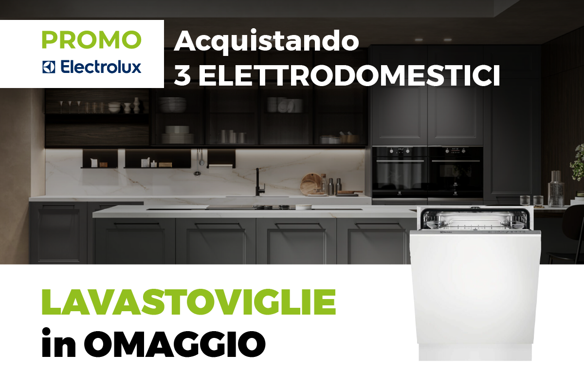 Offerta Cucine Arredo3 2025 - Con Cucina completa con elettrodomestici Electrolux Lavastoviglie in Omaggio.