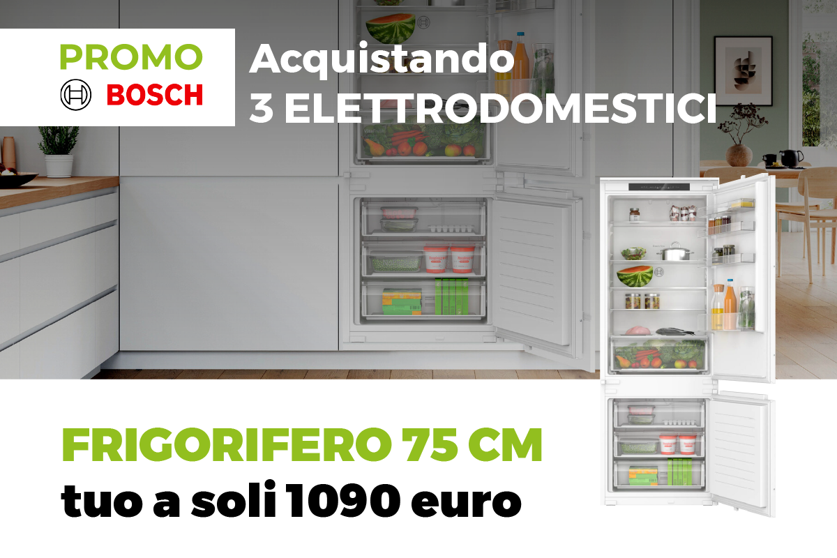 Offerta Cucine Arredo3 2025 - Con Cucina completa con elettrodomestici BOSCH Frigorifero 75 cm a prezzo speciale.