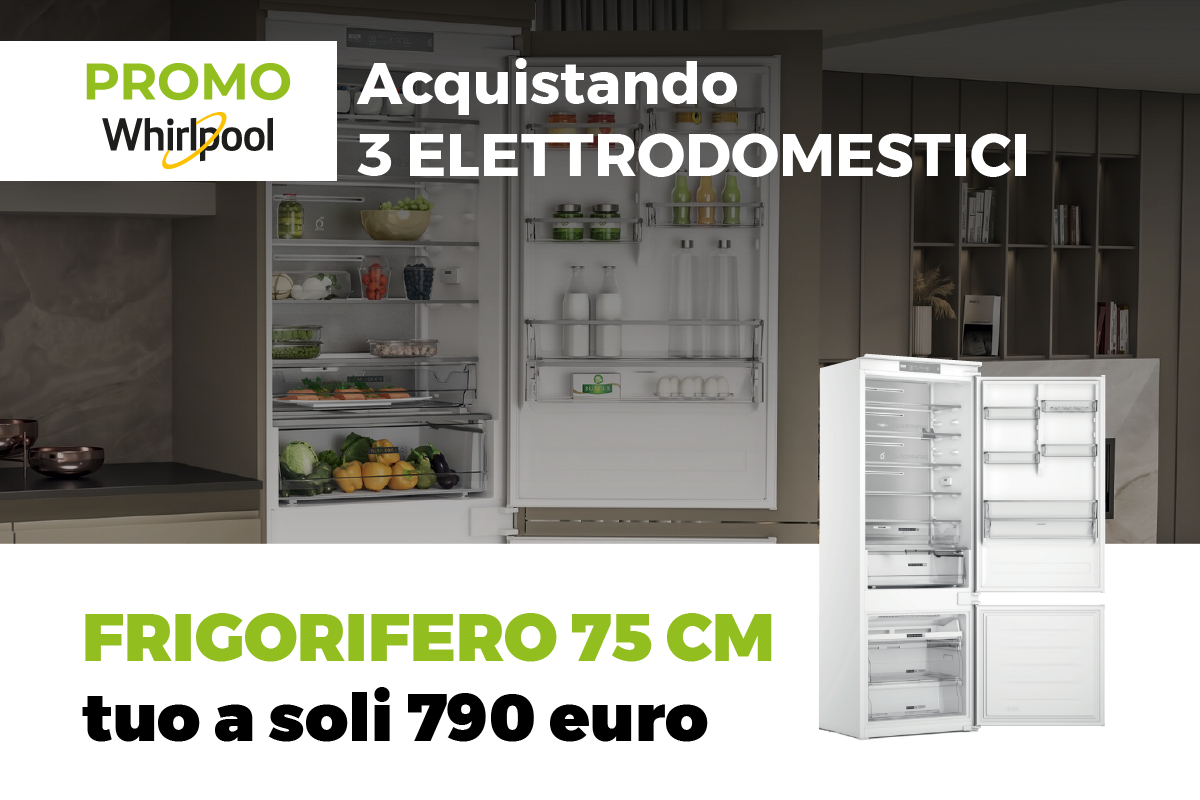 Offerta Cucine Arredo3 2025 - Con Cucina completa con elettrodomestici Whirlpool Frigorifero 75 cm a prezzo speciale