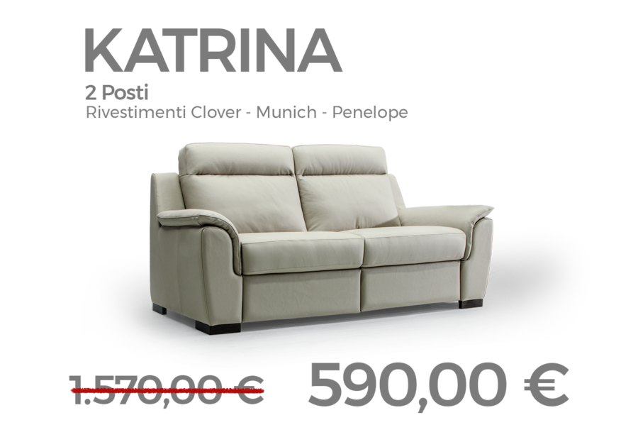 Divano 2 posti Katrina CuboRosso Sconto Speciale 62% - Promo Divani Summer 2024